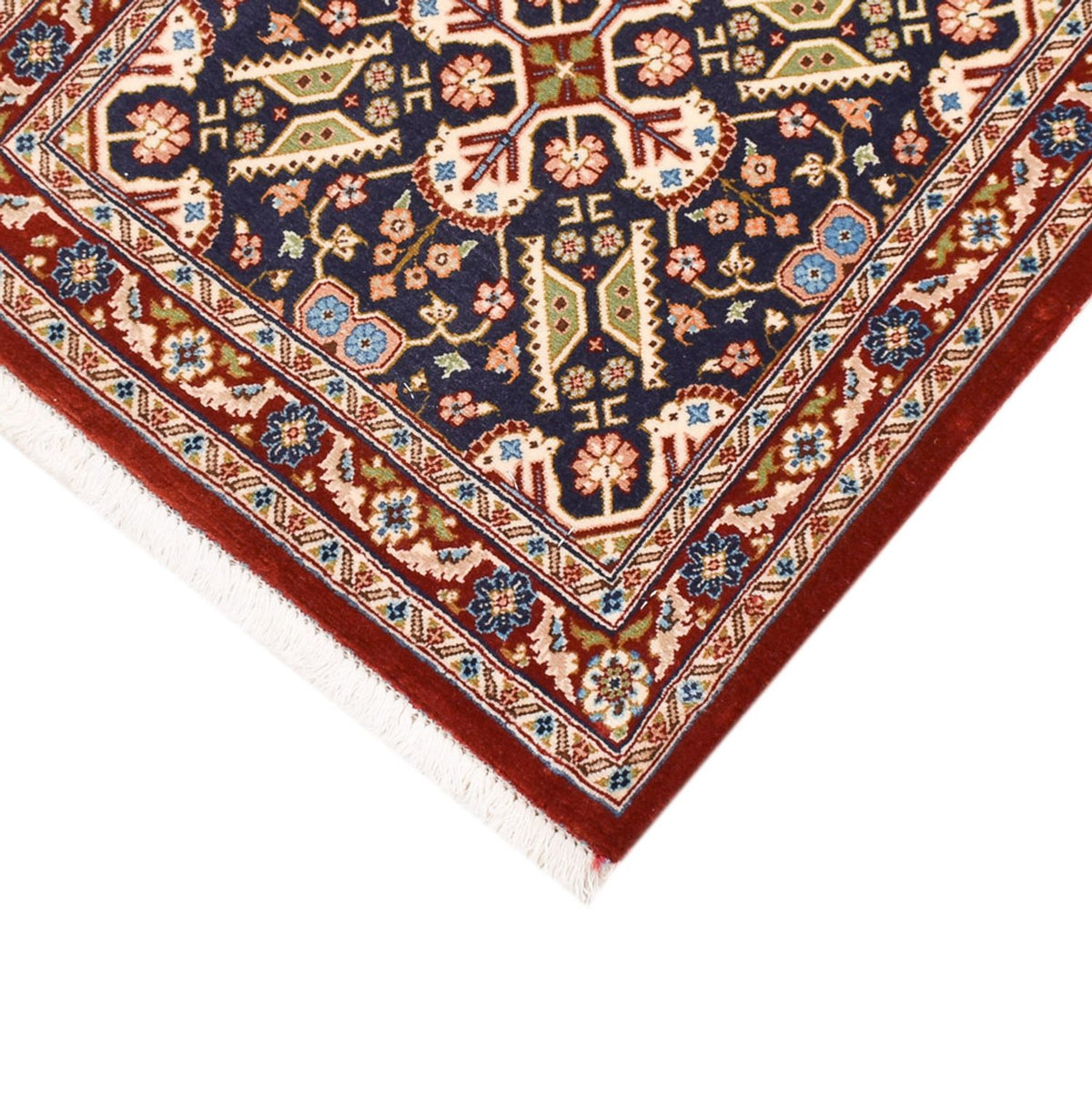 Tapis de couloir Tapis persan - Ghom - Royal - 191 x 53 cm - beige foncé
