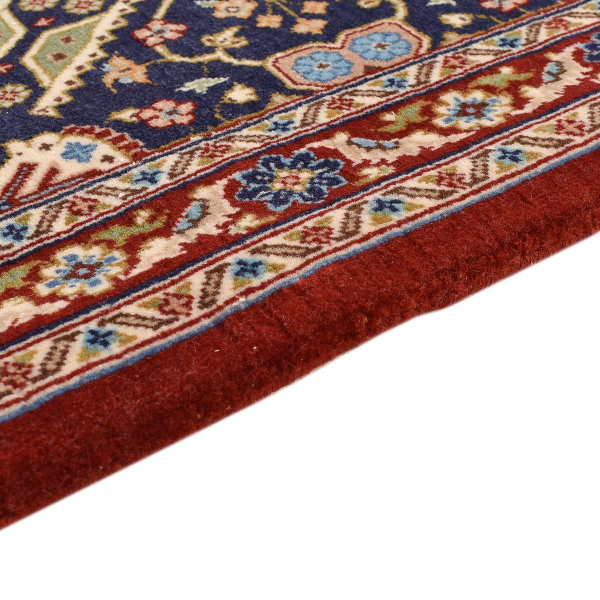 Tapis de couloir Tapis persan - Ghom - Royal - 191 x 53 cm - beige foncé