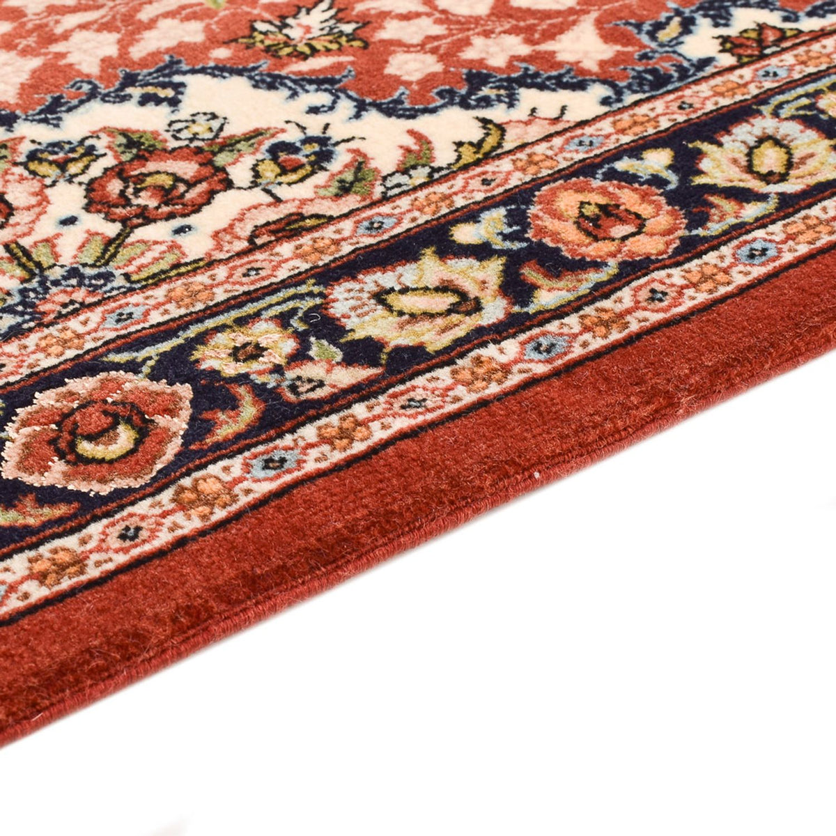 Tapis de couloir Tapis persan - Ghom - Royal - 297 x 63 cm - rouge clair