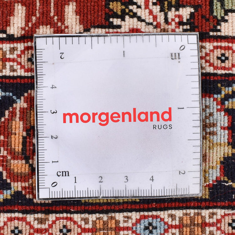 Tapis de couloir Tapis persan - Ghom - Royal - 297 x 63 cm - rouge clair