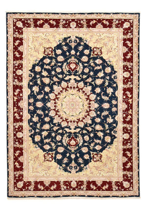 Tapis persan - Tabriz - Royal - 287 x 202 cm - bleu foncé
