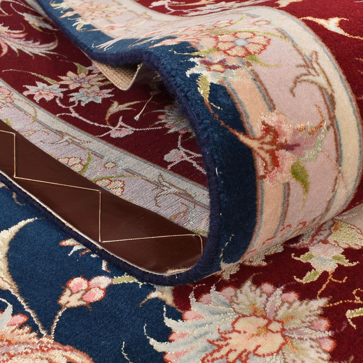 Tapis persan - Tabriz - Royal - 287 x 202 cm - bleu foncé