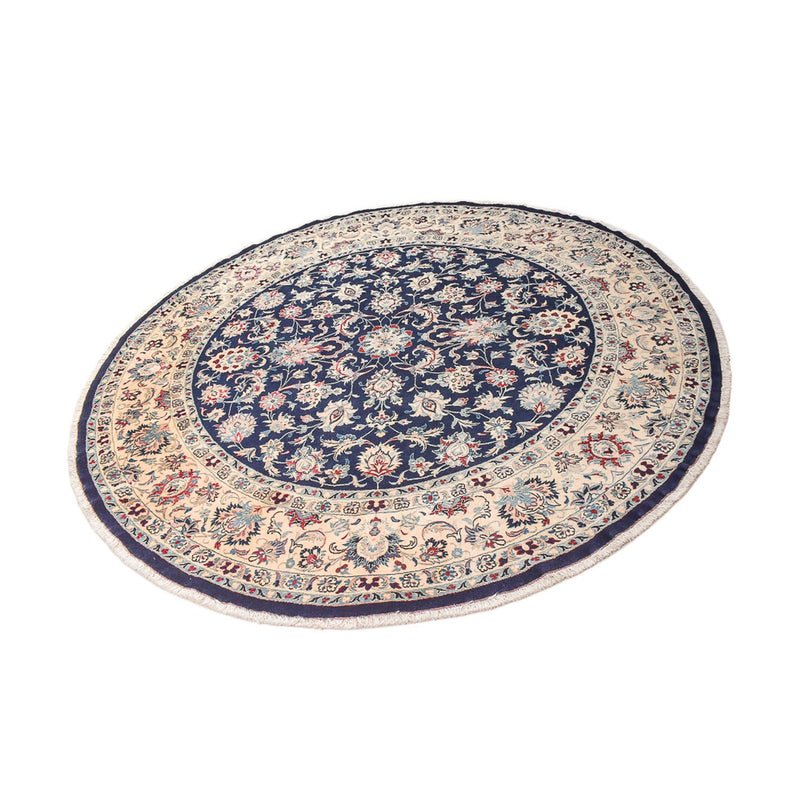Tapis persan - Classique - 235 x 235 cm - bleu foncé