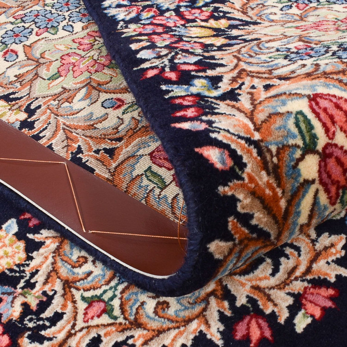 Tapis persan - Royal - Royal - 236 x 150 cm - bleu foncé
