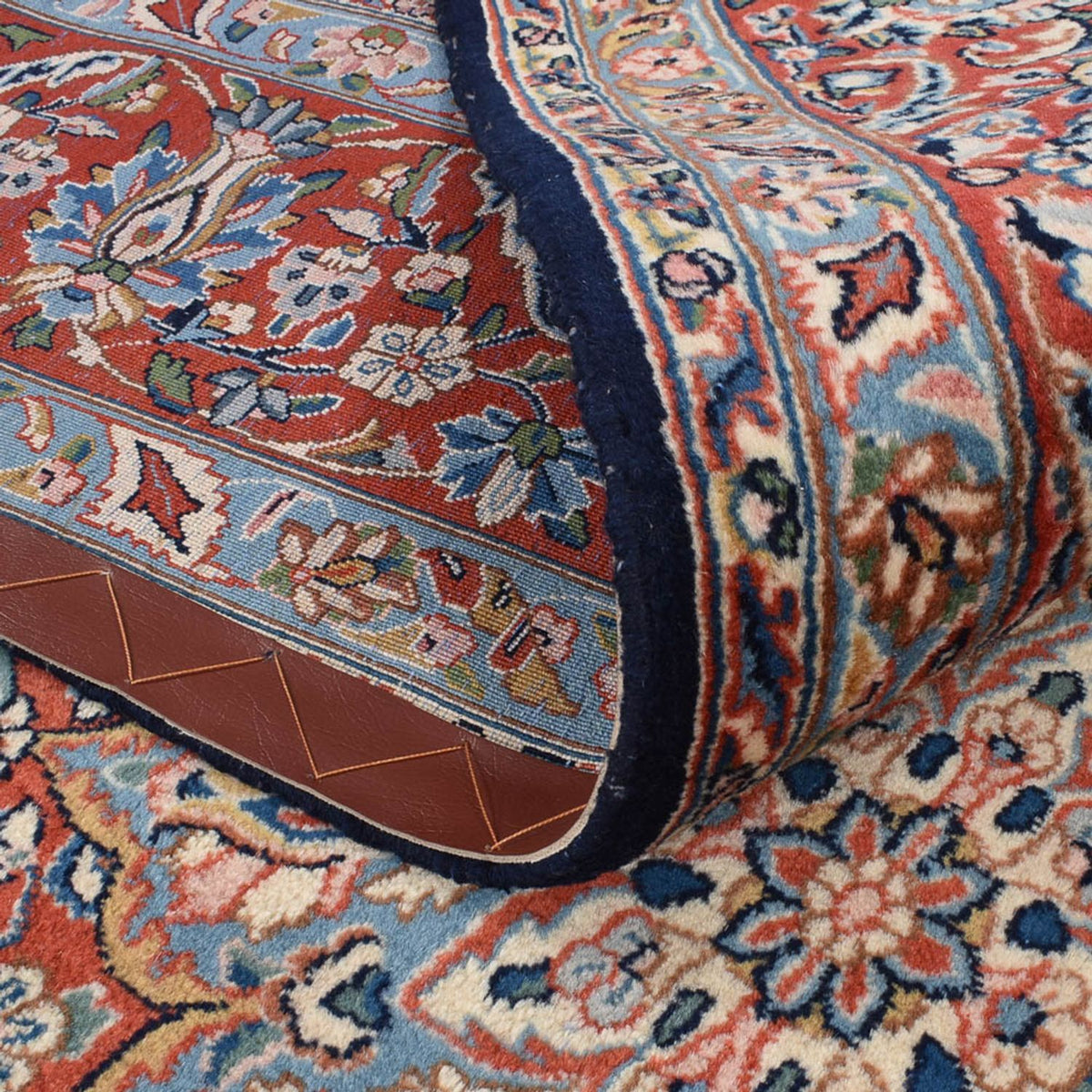 Tapis persan - Royal - 300 x 198 cm - bleu foncé