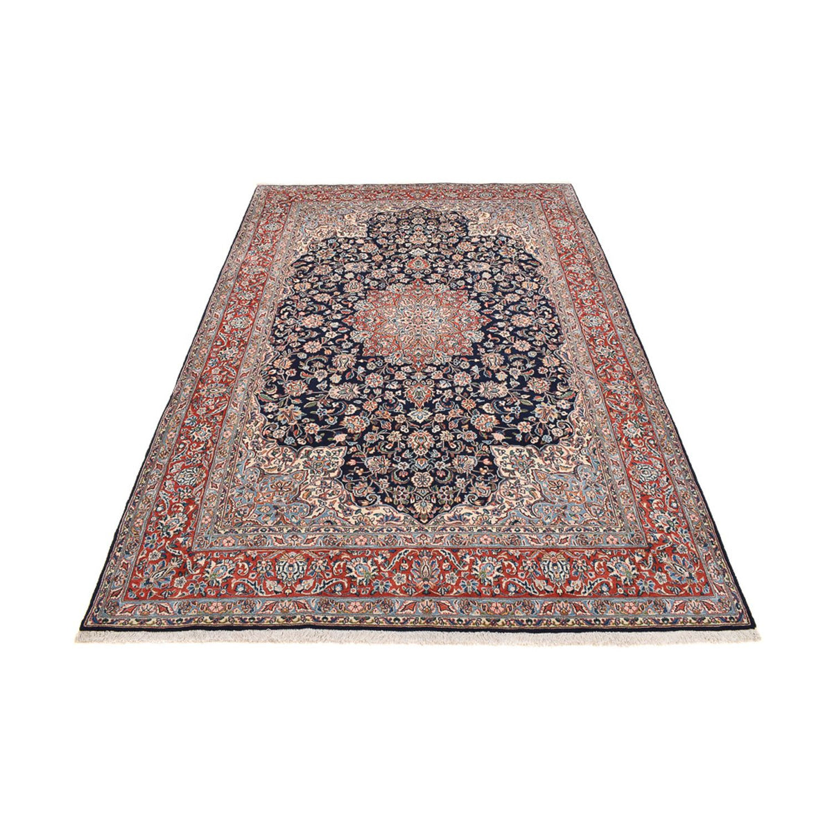 Tapis persan - Royal - 300 x 198 cm - bleu foncé