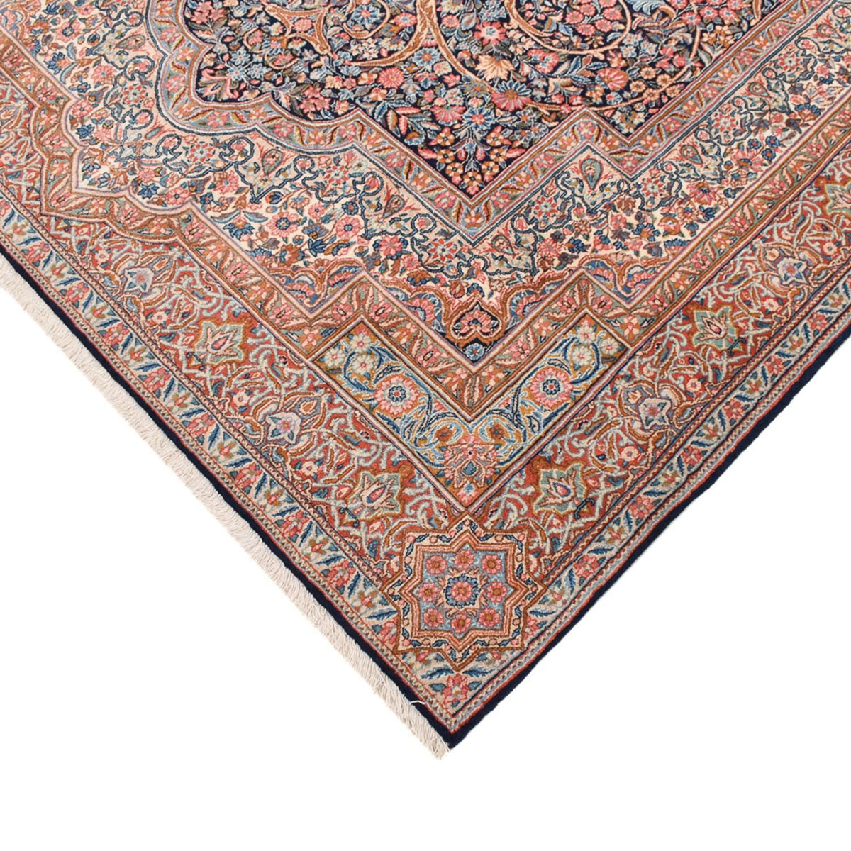 Tapis persan - Royal - 300 x 200 cm - bleu foncé