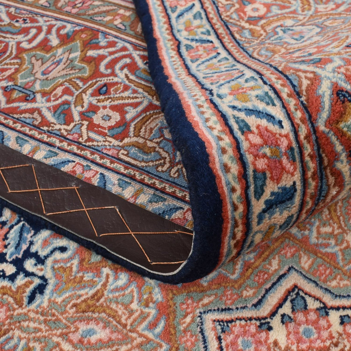 Tapis persan - Royal - 300 x 200 cm - bleu foncé