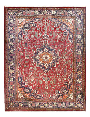Tapis persan - Tabriz - Royal - 402 x 308 cm - rouge