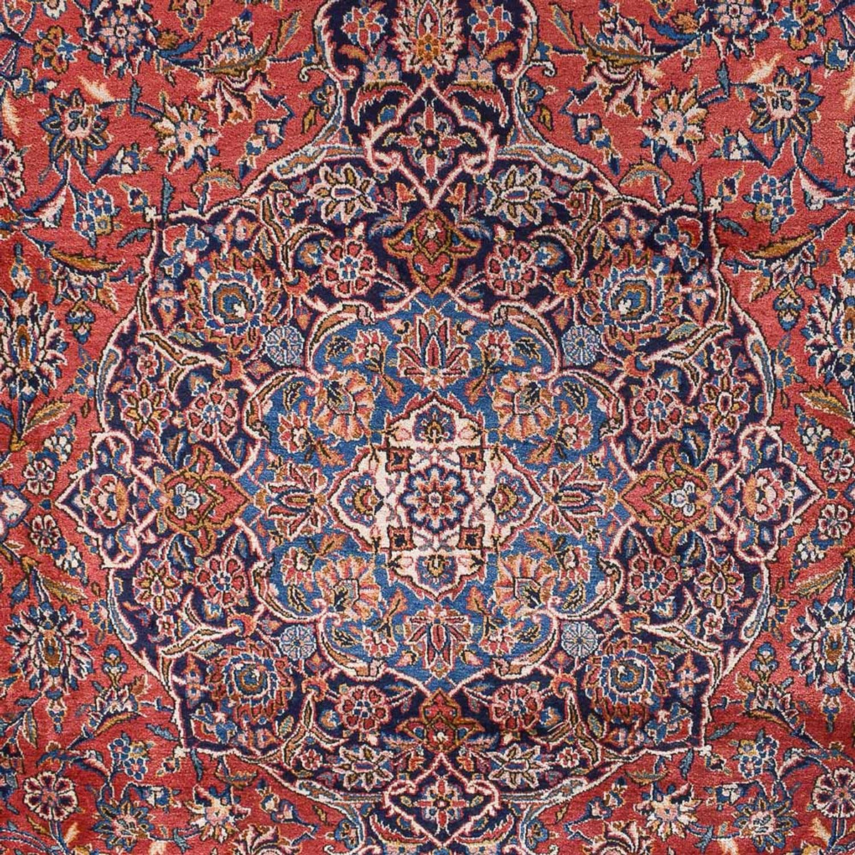 Tapis persan - Keshan - Royal - 445 x 333 cm - rouge clair