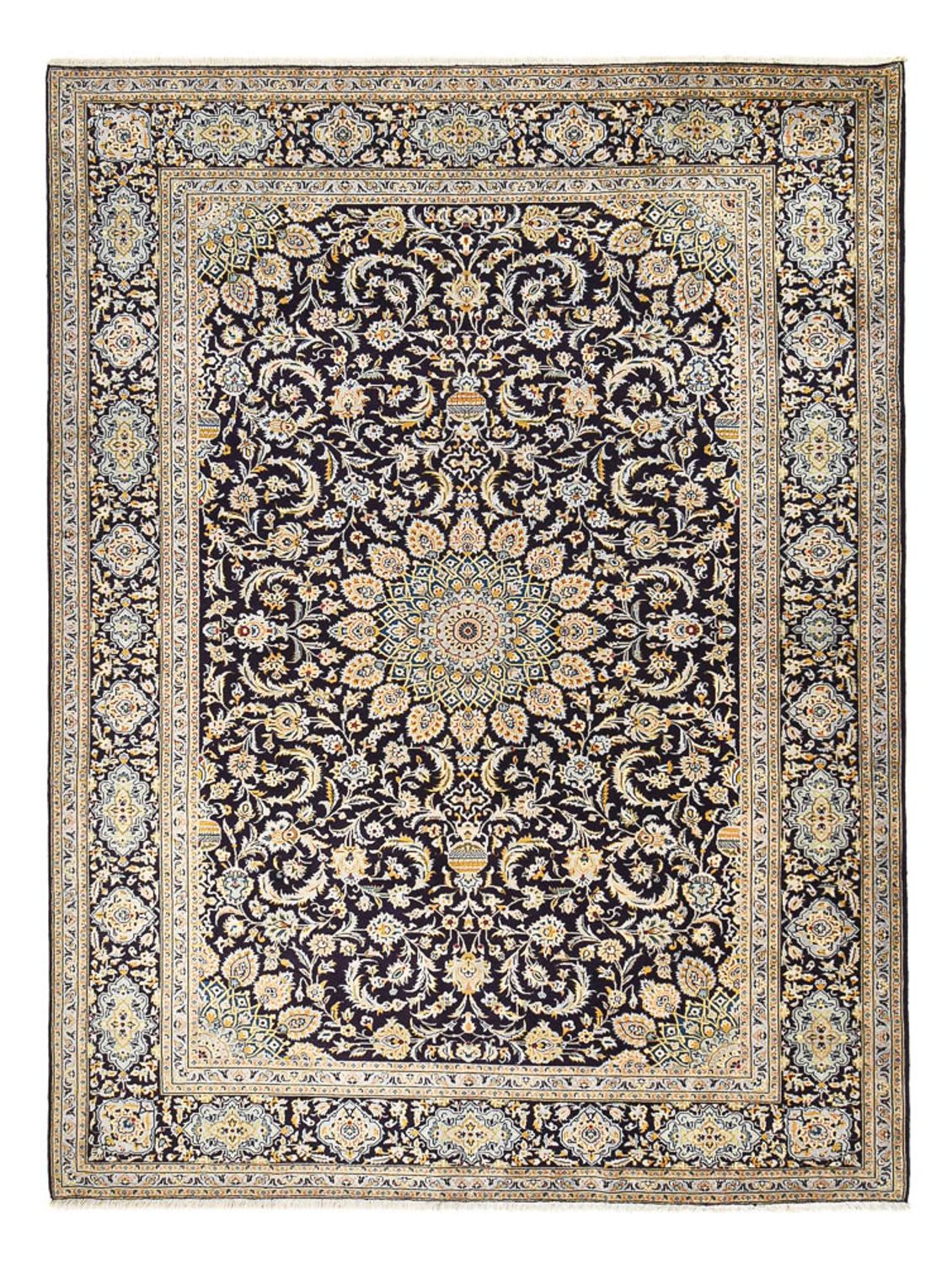 Tapis persan - Classique - 390 x 293 cm - bleu foncé