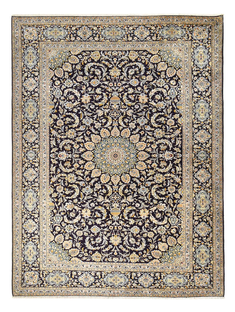 Tapis persan - Classique - 390 x 293 cm - bleu foncé