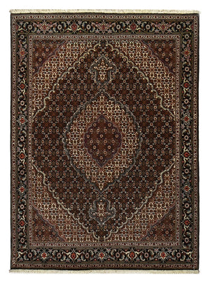 Tapis persan - Tabriz - Royal - 204 x 150 cm - marron foncé