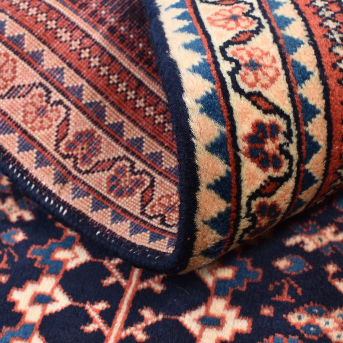 Tapis persan - Nomadic - 123 x 62 cm - rouge bordeaux