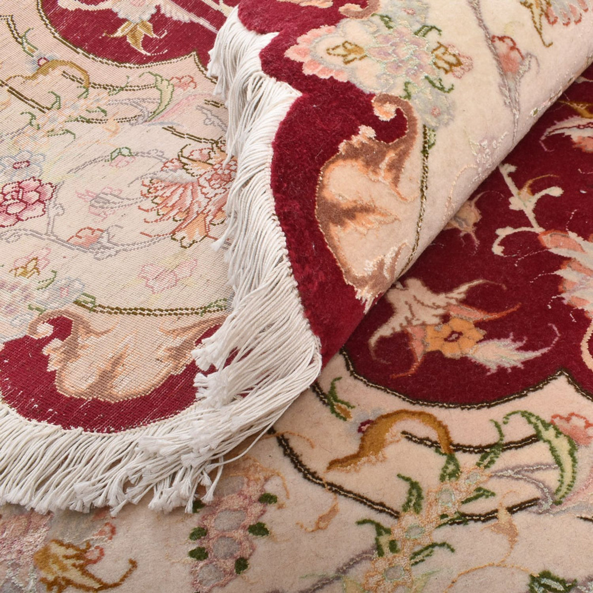 Tapis persan - Tabriz - Royal ronde  - 200 x 200 cm - multicolore