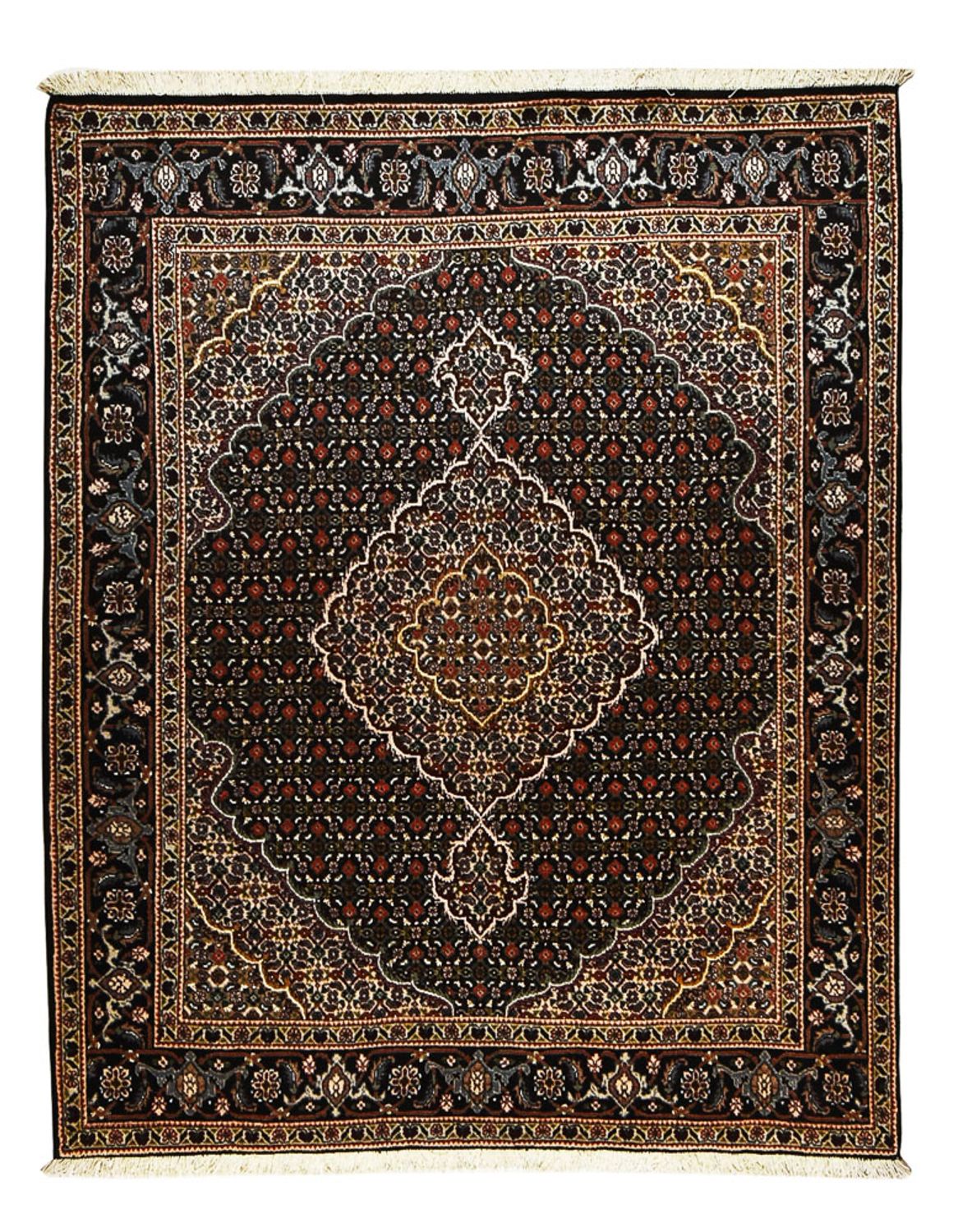 Tapis persan - Tabriz - Royal - 192 x 153 cm - marron foncé