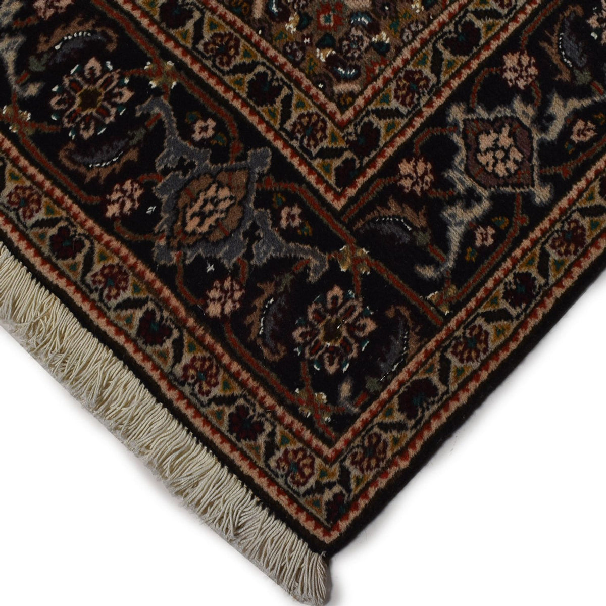 Tapis persan - Tabriz - Royal - 192 x 153 cm - marron foncé