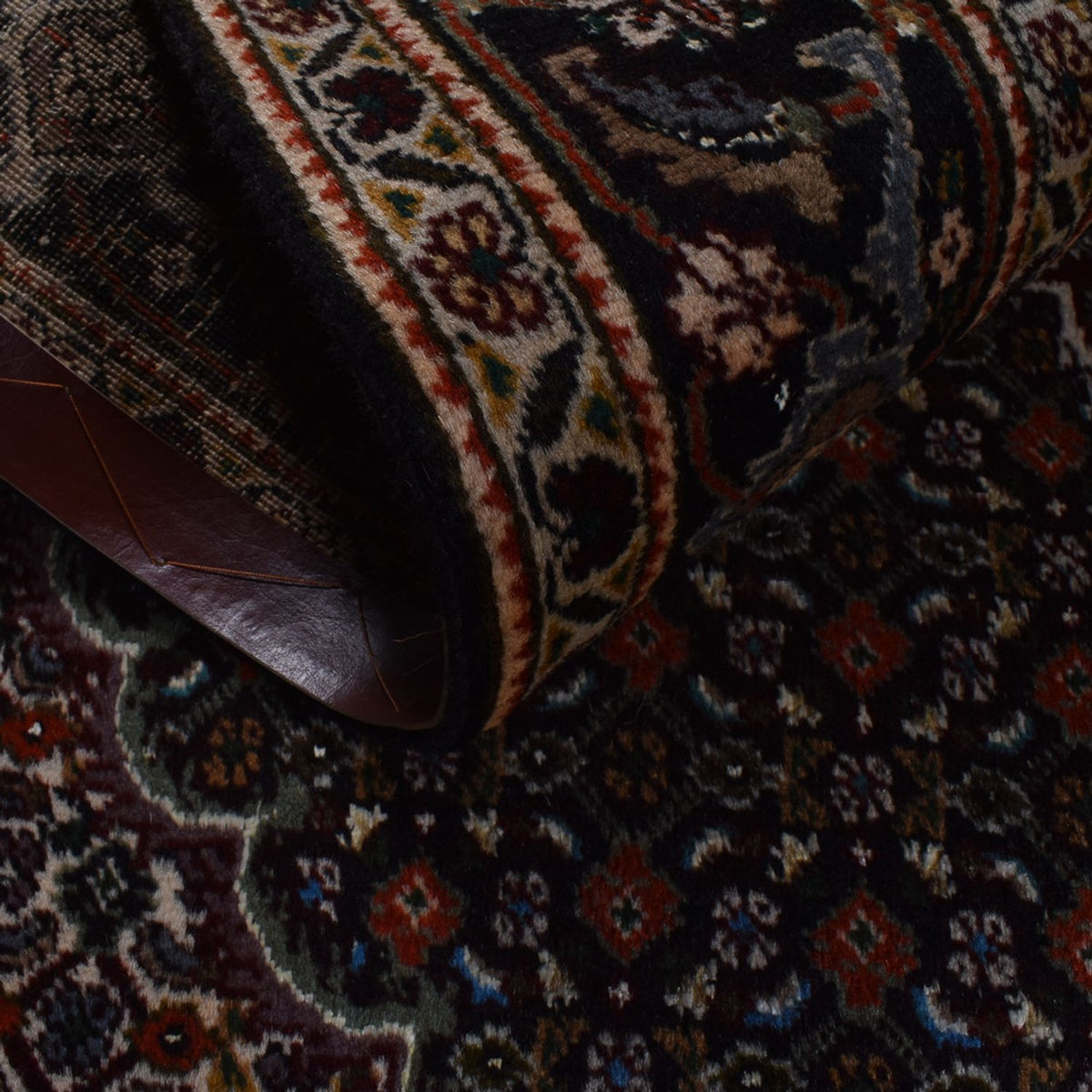 Tapis persan - Tabriz - Royal - 192 x 153 cm - marron foncé