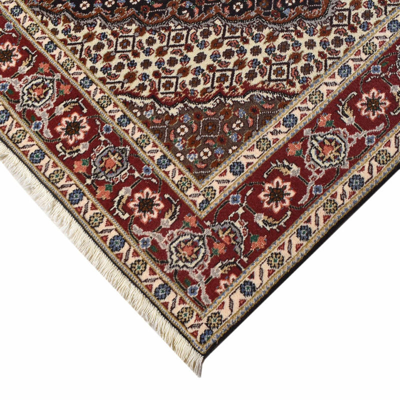 Tapis persan - Tabriz - Royal - 201 x 148 cm - marron foncé