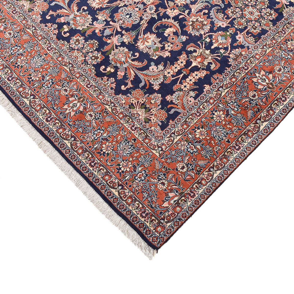 Tapis persan - Bidjar - 295 x 206 cm - bleu foncé