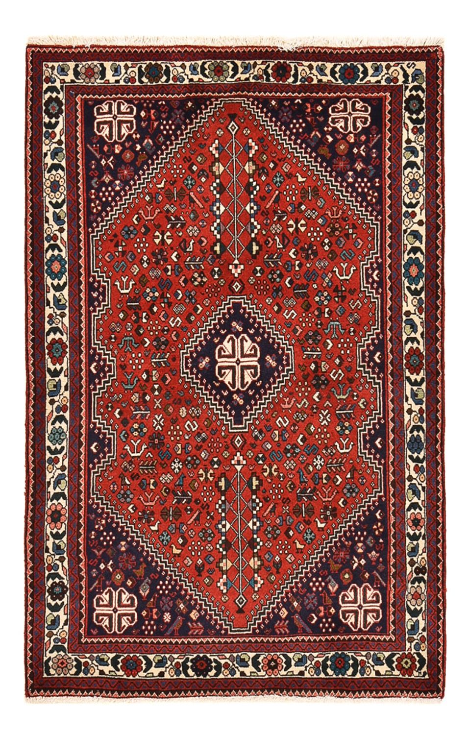 Tapis persan - Nomadic - 158 x 108 cm - rouge