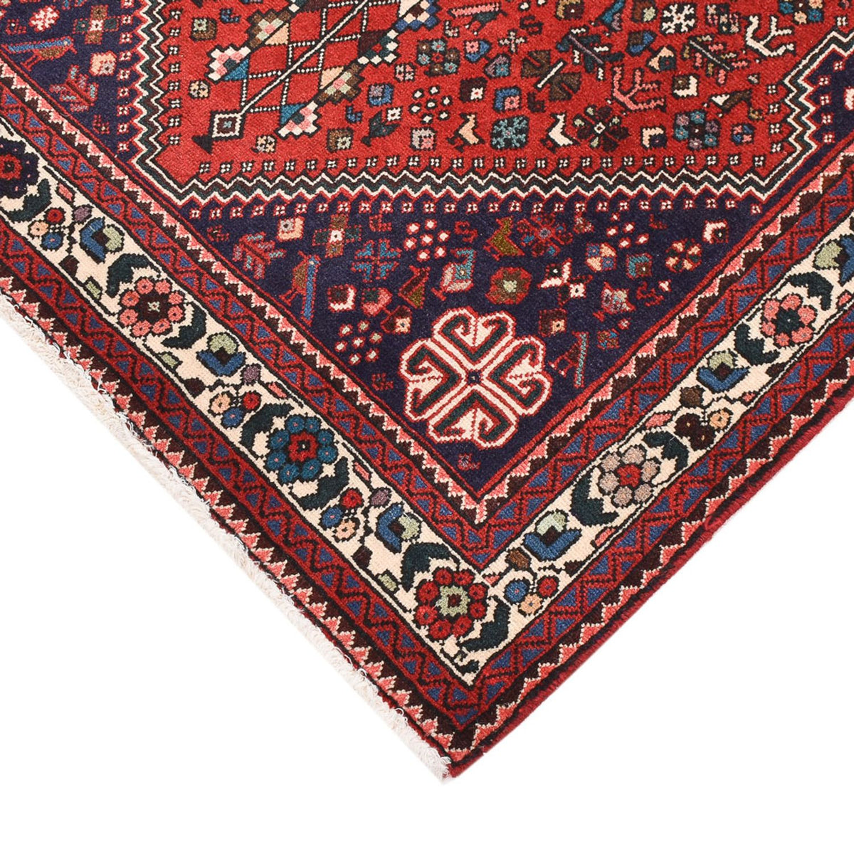 Tapis persan - Nomadic - 158 x 108 cm - rouge
