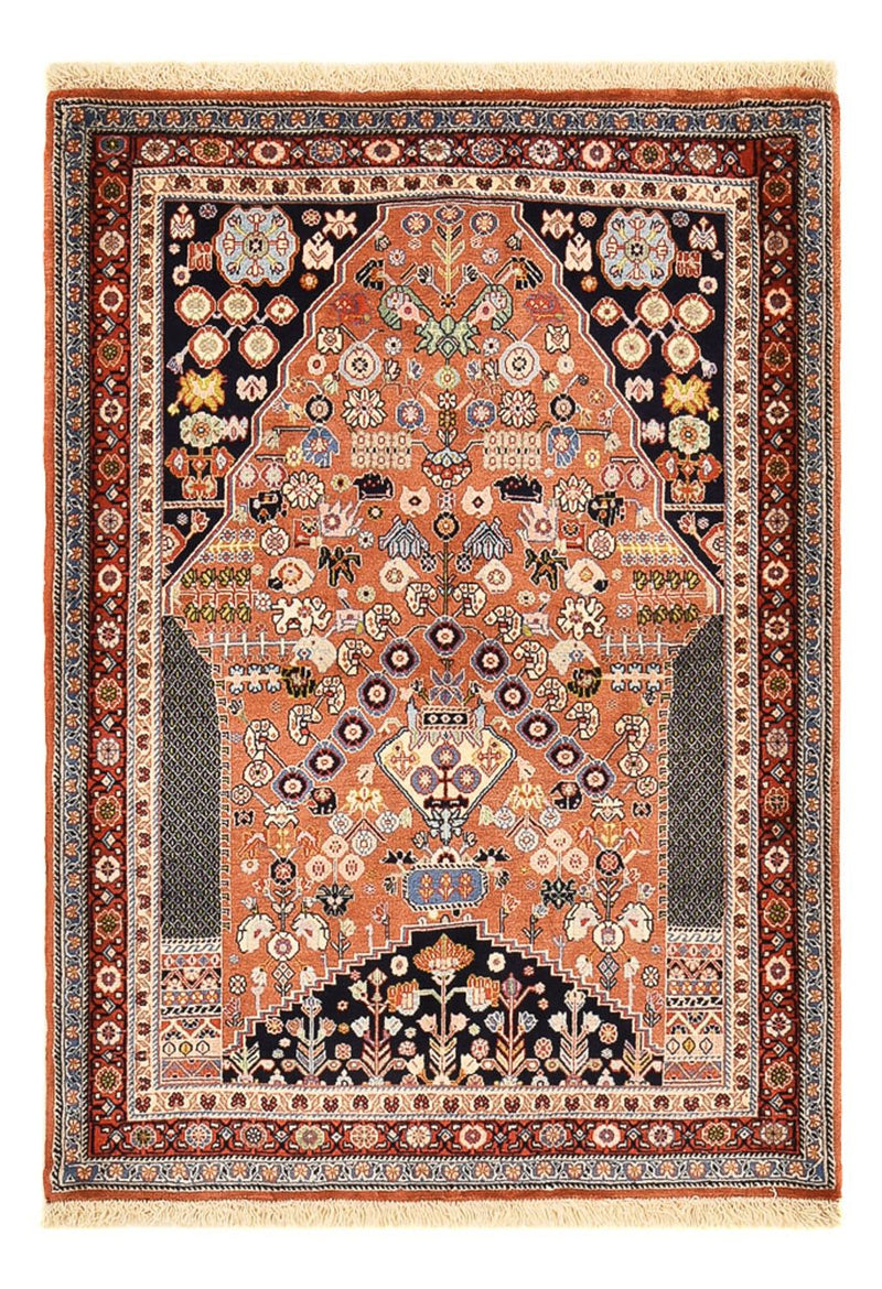 Tapis Gabbeh - Persan Kashkuli - 160 x 112 cm - rouge clair