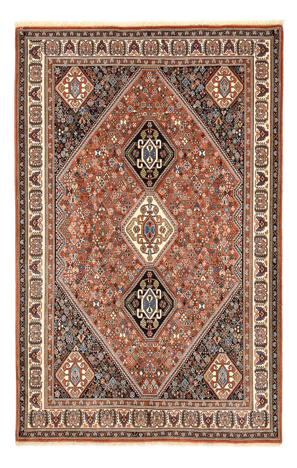 Tapis Gabbeh - Persan Kashkuli - 212 x 139 cm - rouille