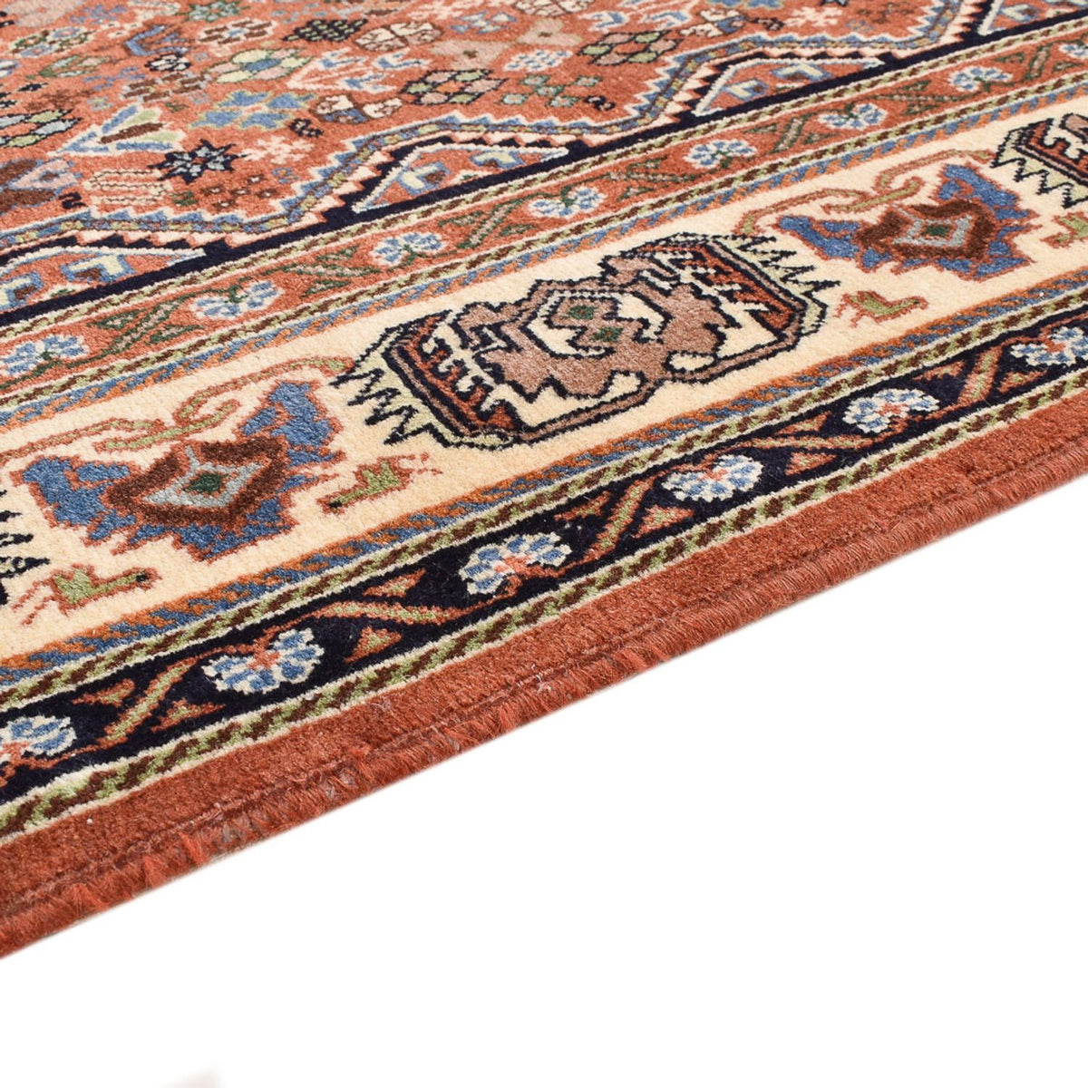 Tapis Gabbeh - Persan Kashkuli - 212 x 139 cm - rouille