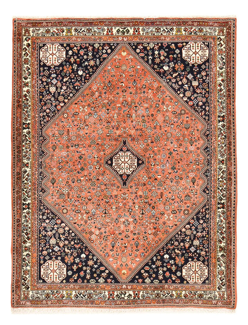 Tapis Gabbeh - Persan Kashkuli - 218 x 159 cm - rouge clair