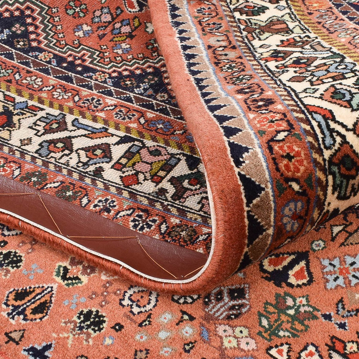 Tapis Gabbeh - Persan Kashkuli - 218 x 159 cm - rouge clair