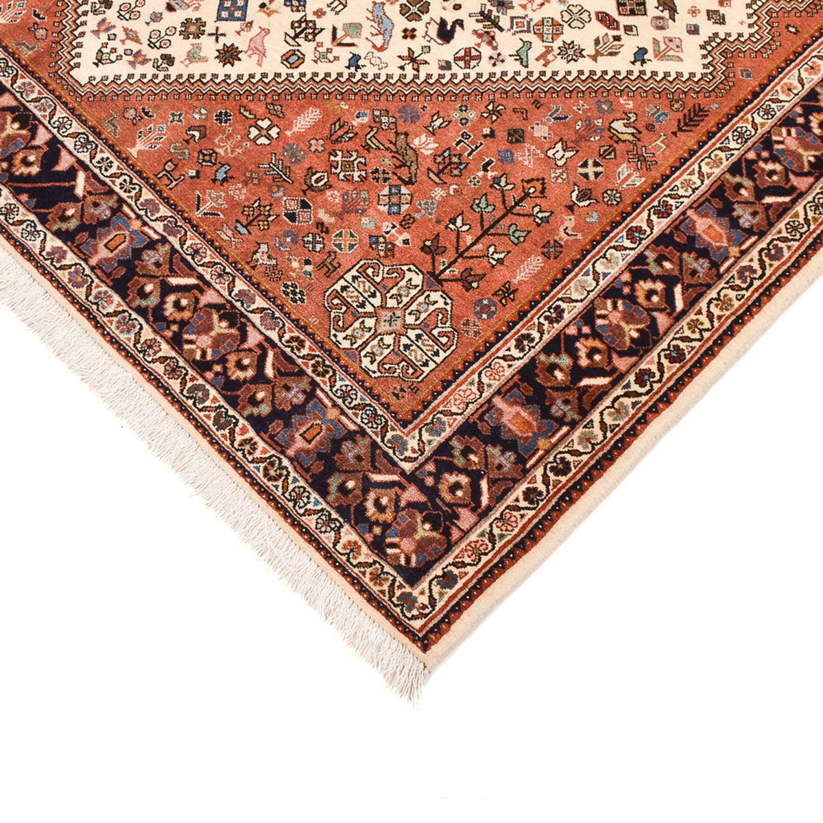 Tapis Gabbeh - Persan Kashkuli - 215 x 155 cm - crème