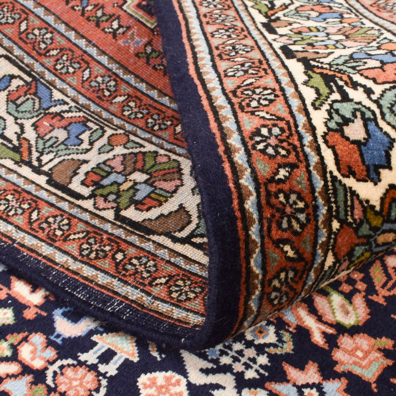 Tapis de couloir Tapis Gabbeh - Persan Kashkuli - 202 x 150 cm - bleu foncé