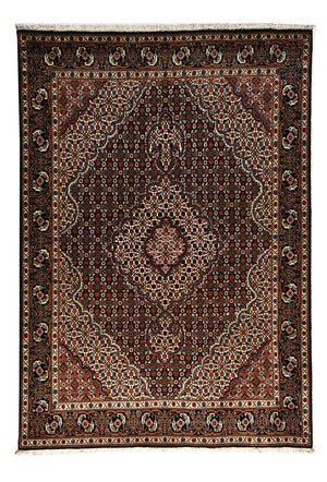 Tapis persan - Tabriz - Royal - 200 x 152 cm - marron foncé