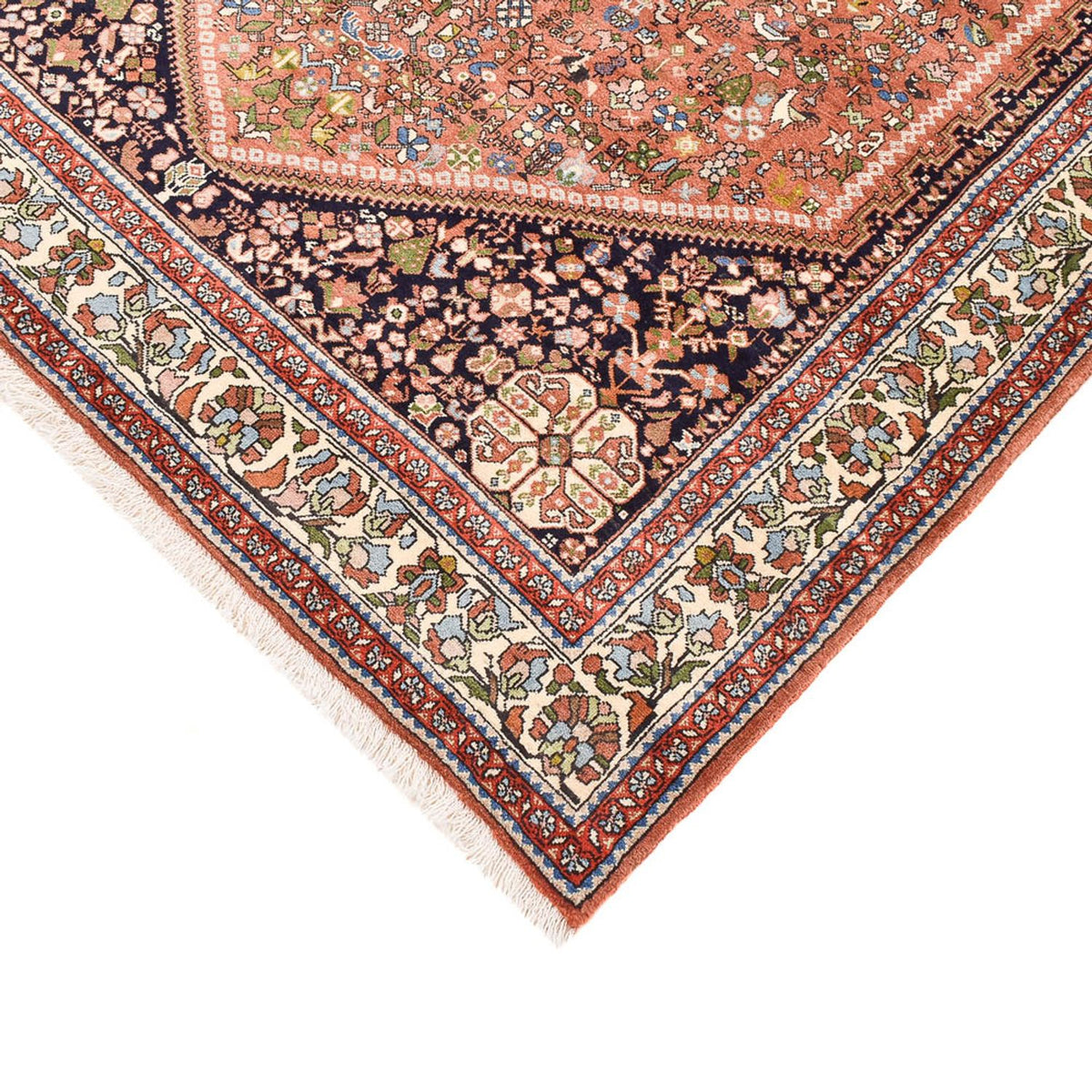 Tapis Gabbeh - Persan Kashkuli - 210 x 151 cm - rouge clair