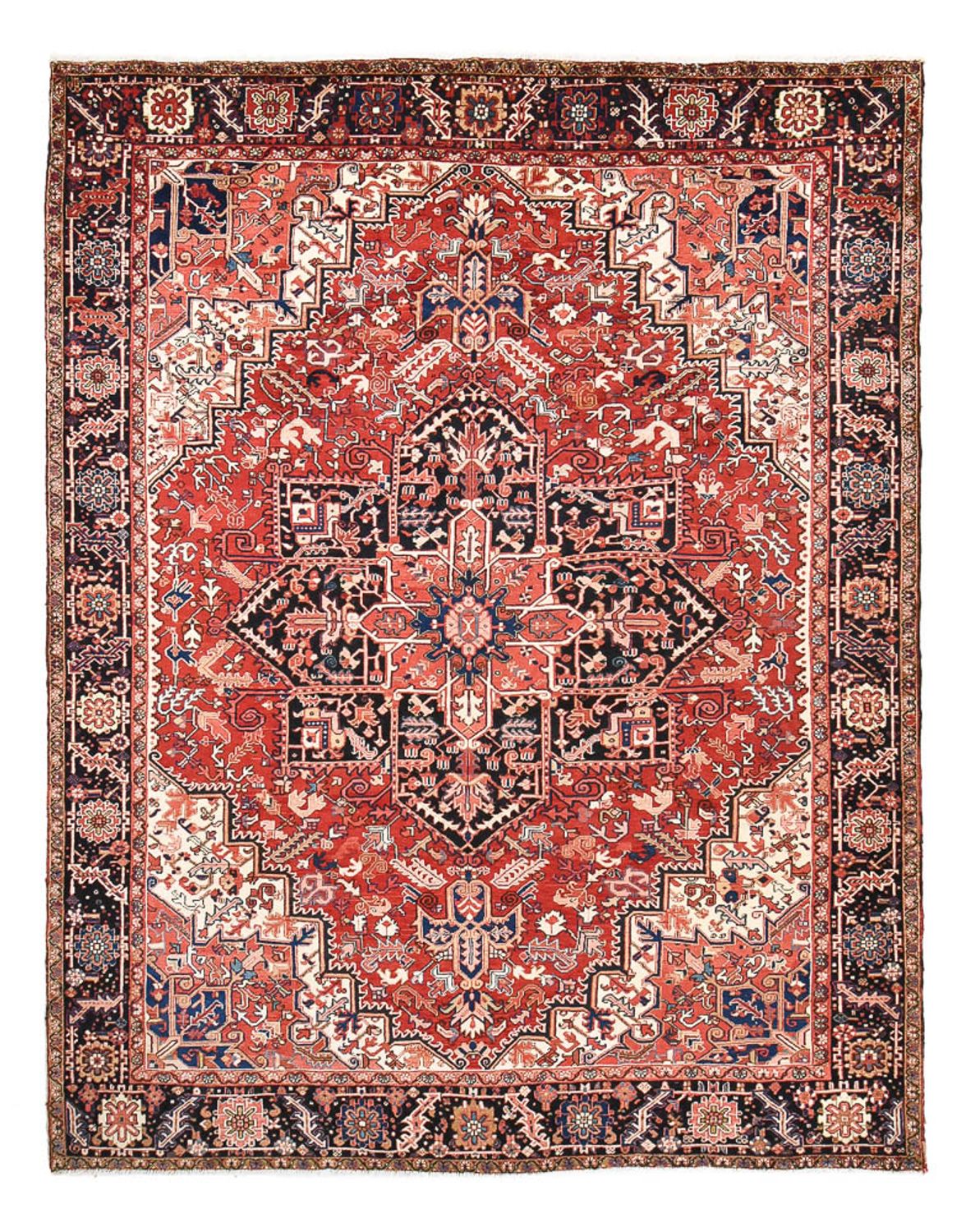 Tapis persan - Nomadic - 375 x 298 cm - rouge