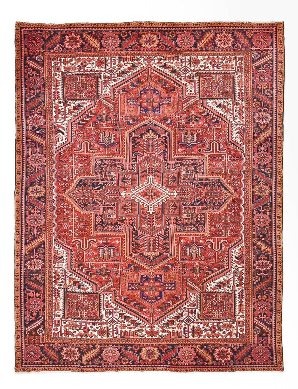Tapis persan - Nomadic - 392 x 305 cm - rouge