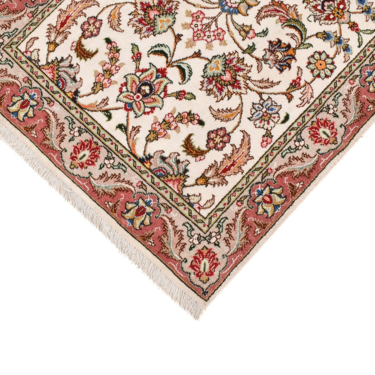 Tapis de couloir Tapis persan - Tabriz - Royal - 297 x 69 cm - sable