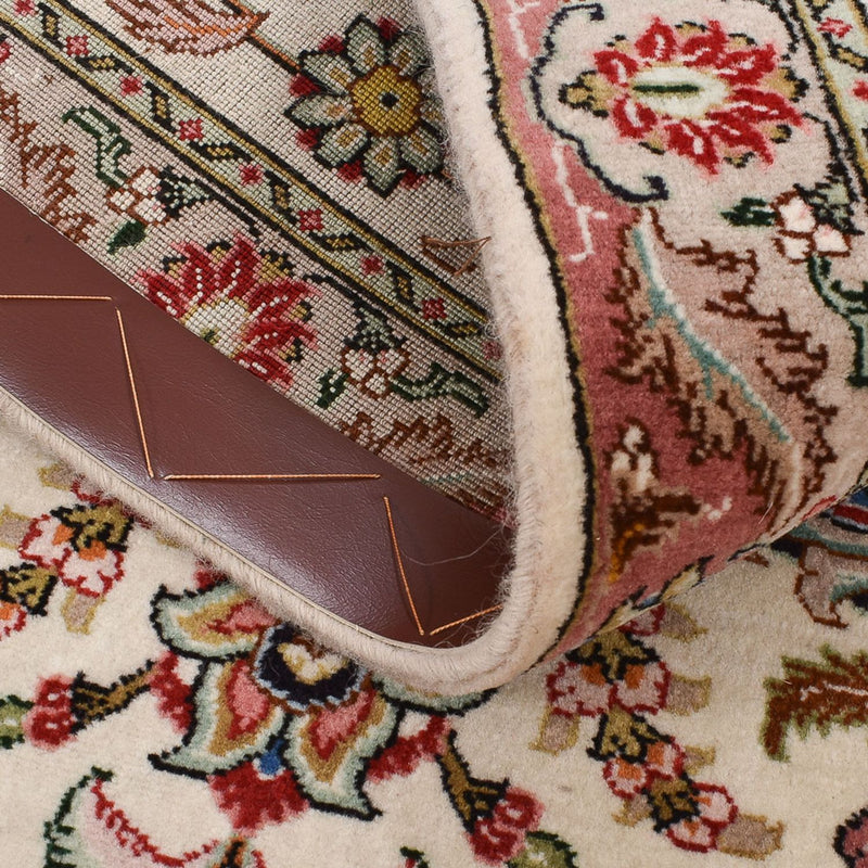 Tapis de couloir Tapis persan - Tabriz - Royal - 297 x 69 cm - sable