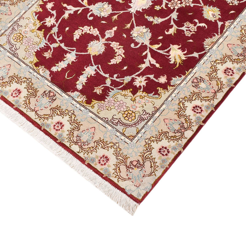 Tapis de couloir Tapis persan - Tabriz - Royal - 198 x 80 cm - rouge