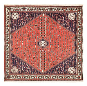 Tapis persan - Nomadic carré  - 199 x 198 cm - rouge