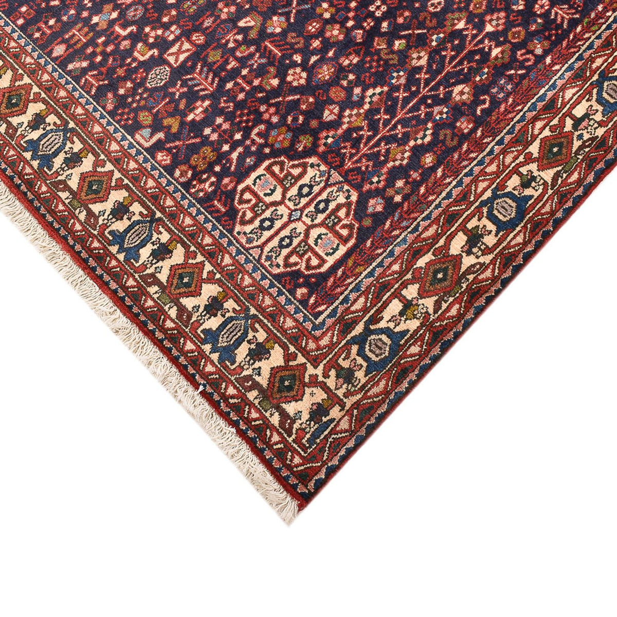 Tapis persan - Nomadic carré  - 197 x 193 cm - rouge