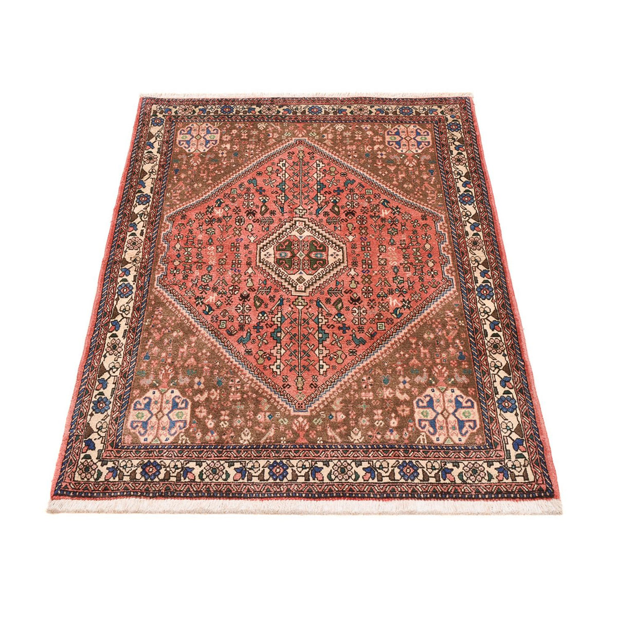 Tapis persan - Nomadic - 143 x 98 cm - rouge clair