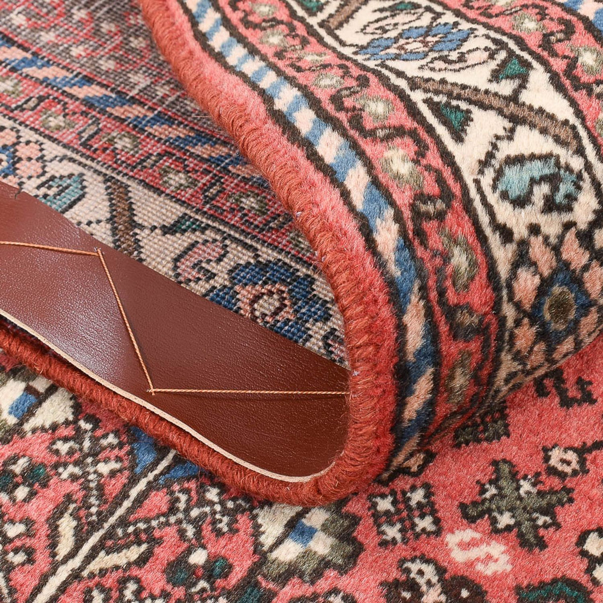 Tapis persan - Nomadic - 147 x 102 cm - rouge clair