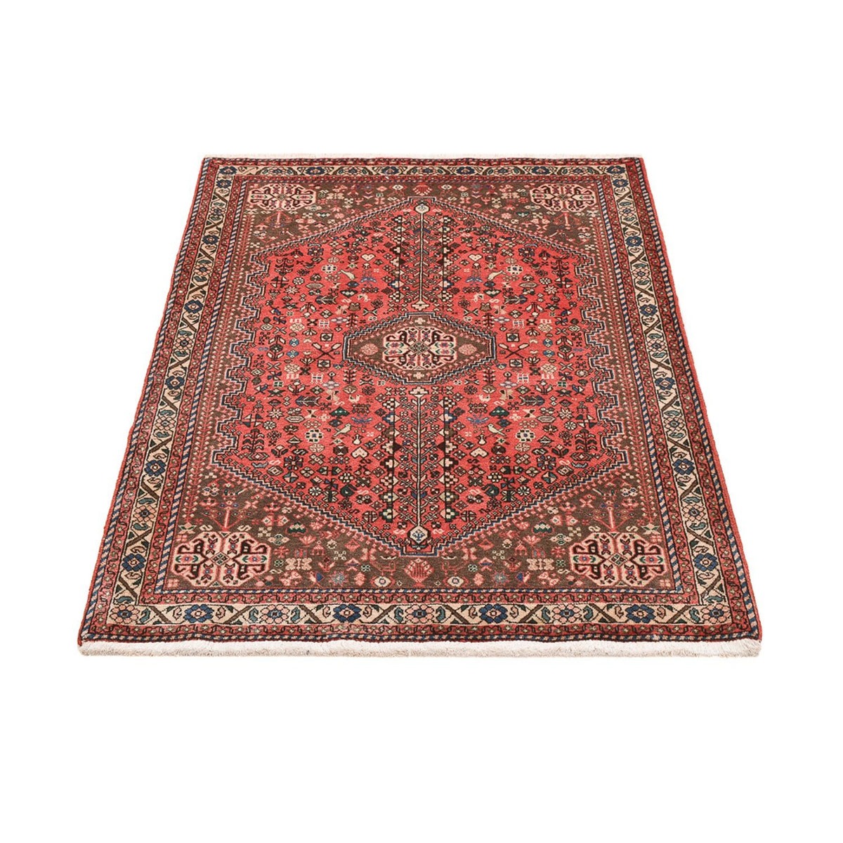 Tapis persan - Nomadic - 147 x 102 cm - rouge clair