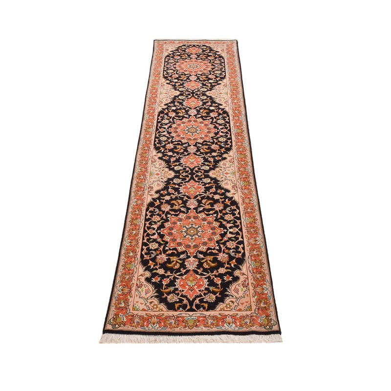 Tapis de couloir Tapis persan - Tabriz - Royal - 288 x 69 cm - bleu foncé
