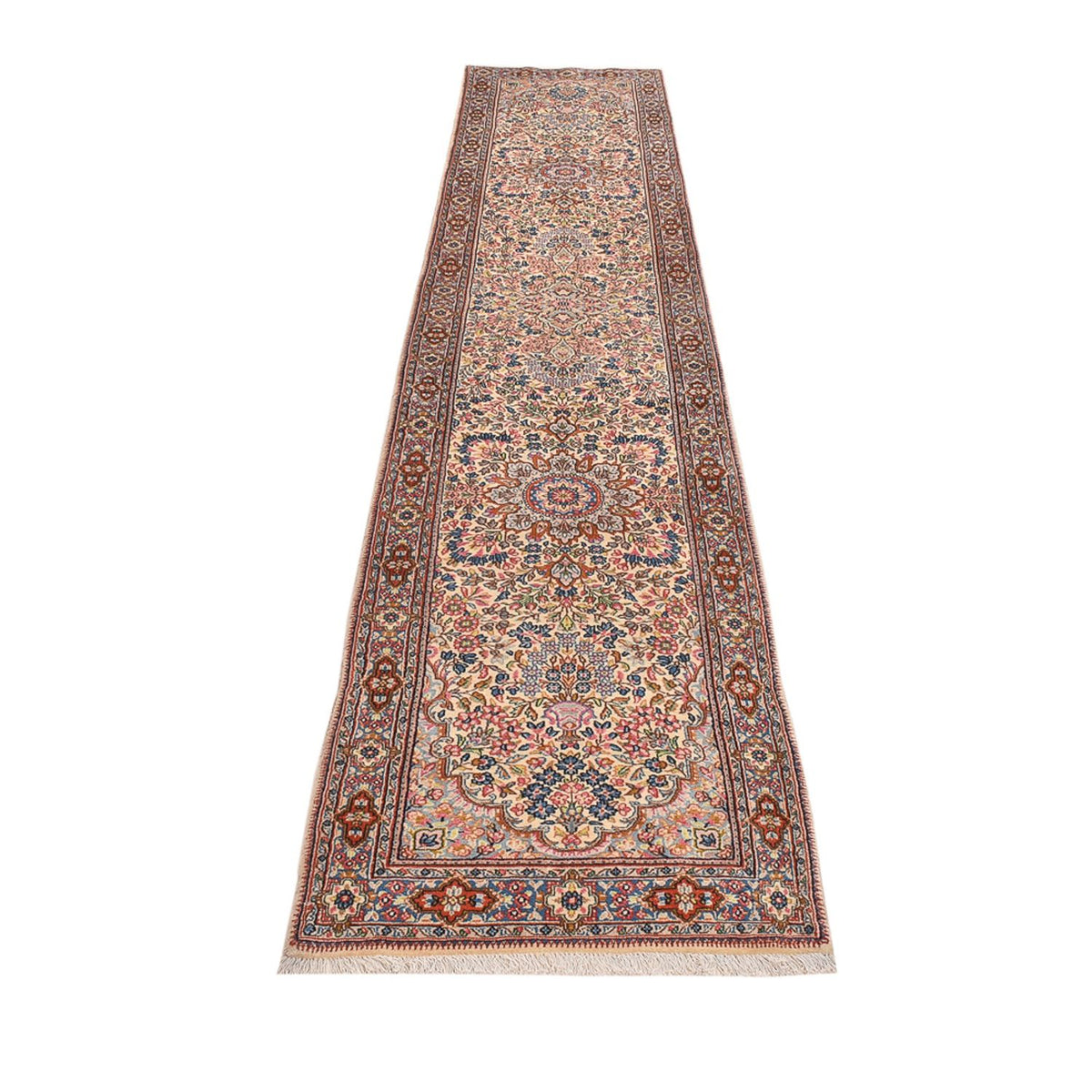 Tapis de couloir Tapis persan - Royal - 387 x 78 cm - beige foncé