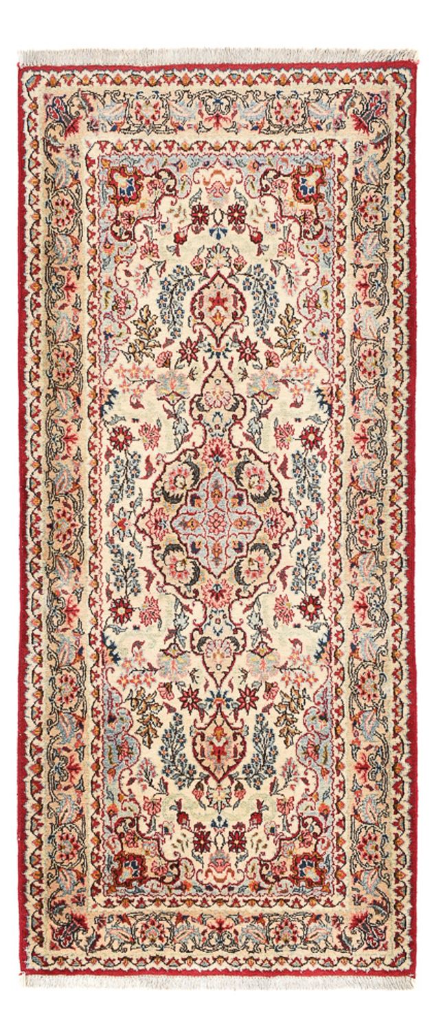 Tapis de couloir Tapis persan - Ghom - 170 x 71 cm - beige clair
