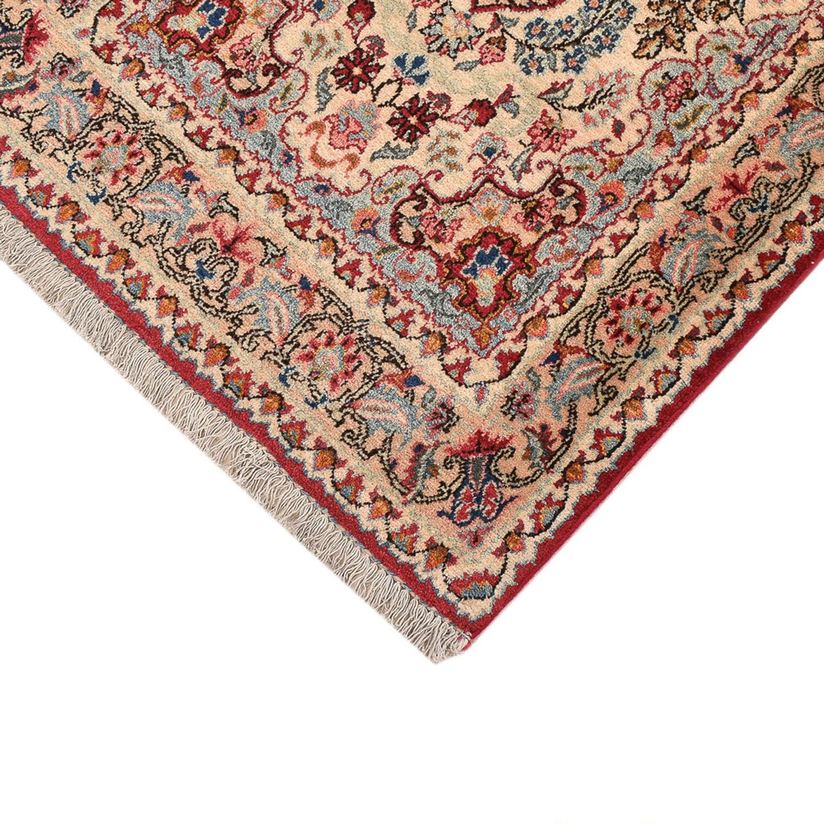 Tapis de couloir Tapis persan - Ghom - 170 x 71 cm - beige clair