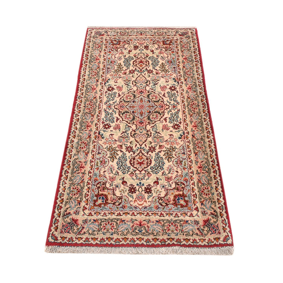 Tapis de couloir Tapis persan - Ghom - 170 x 71 cm - beige clair